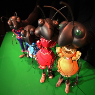 Four Black Ants