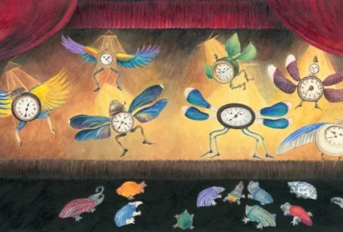 Razstava ilustracij PLASTELINČICA IN ČASOPIS in ure pravljic z Alenko Spacal