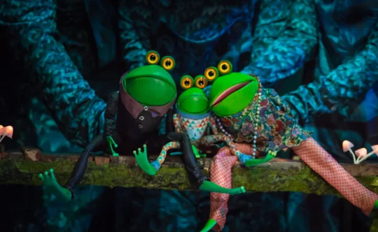 Škrt škrt kra čof!, izven